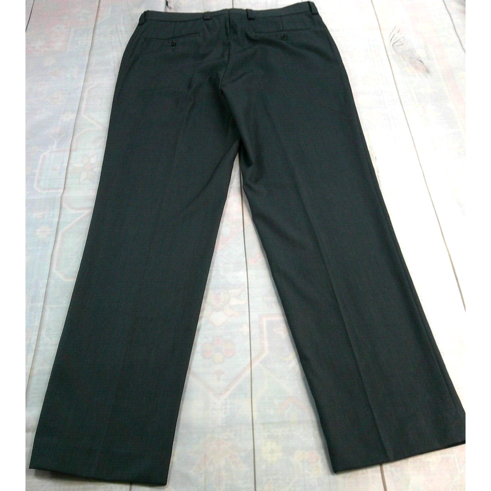 Calvin Klein Men's JRDLP JJX0005 charcoal Dress Pants Flat Front 34 X 32